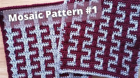 How To Crochet A Mosaic Pattern #1 | Mosaic Crochet Tutorial | Easy Step By Step Crochet ...