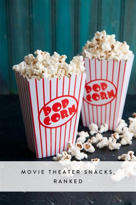 The Best Movie Snacks, Ranked | Movie theater popcorn, Movie theater snacks, Movie popcorn