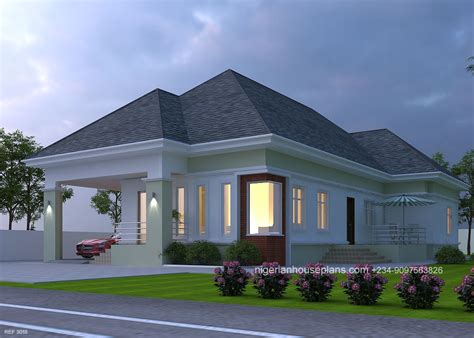 Modern 3 Bedroom Bungalow House Plans In Nigeria | www.resnooze.com