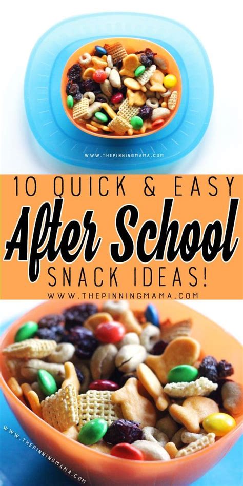 Quick Snack Mix - 10 Quick and Easy After School Snack Ideas for Kids. You can literally make ...