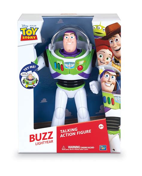 Thinkway Toys Buzz Lightyear Talking Action Figure, Multi-Color | Toy ...