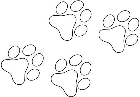 Dog Paw Prints coloring page - ColouringPages