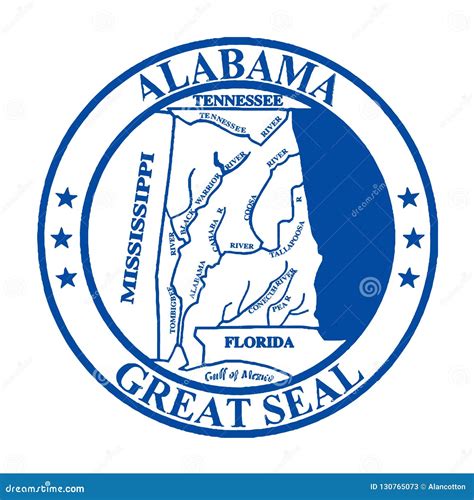 Alabama State Seal stock illustration. Illustration of graphic - 130765073