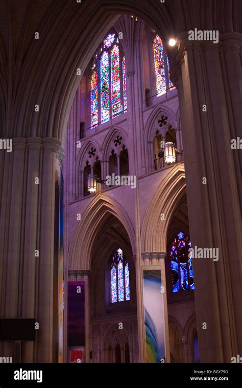 National Cathedral, Washington DC, USA, interior Stock Photo - Alamy