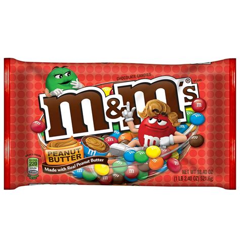 M&M's Peanut Butter Chocolate Candy, 18.4 Oz. - Walmart.com - Walmart.com