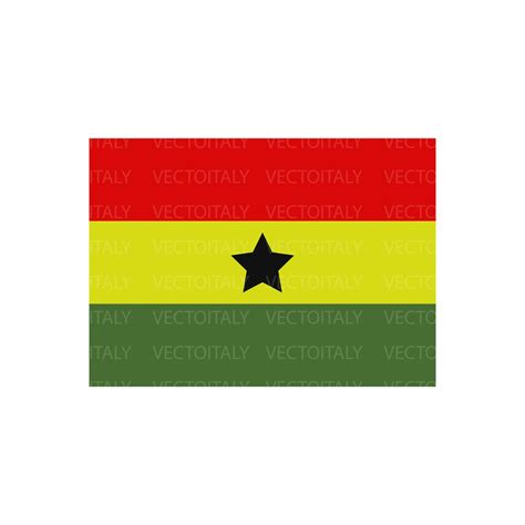 Ghana Ghanan Flag SVG Cut File, PNG, PDF, Cricut, Vector Clipart ...