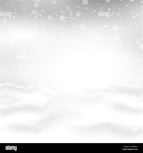 Christmas snowy landscape with falling snow Stock Vector Image & Art ...