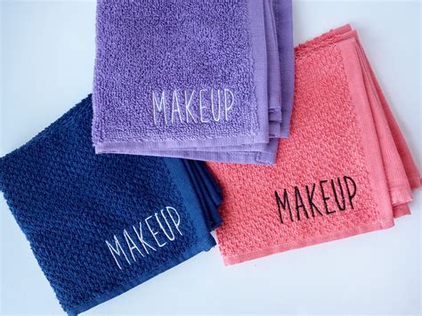 Makeup Wash Cloth Embroidered Makeup Removal Personalized - Etsy