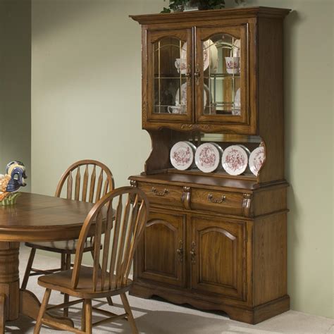 Intercon Classic Oak CO-CA-2250-BRU-BSE+TOP 42" China Hutch with Two ...