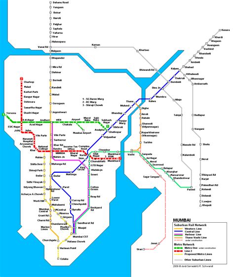 Mumbai Local Train Map