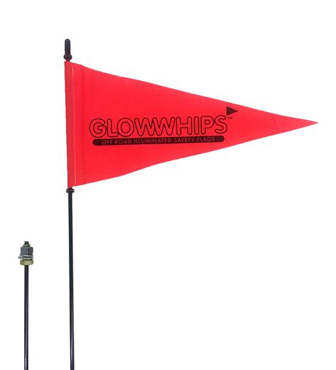 Fiberglass Safety Flag (with rod) | Glowwhips, LLC