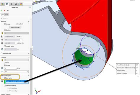 SOLIDWORKS Simulation Bolt Series for Multiple Holes