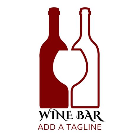 Wine Bar Logo Brand Logo Template | PosterMyWall