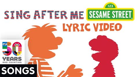 Sesame Street: Elmo & Ernie Sing After Me | Animated Text Lyric Video ...