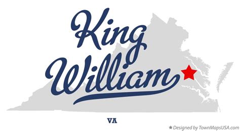 Map of King William, VA, Virginia