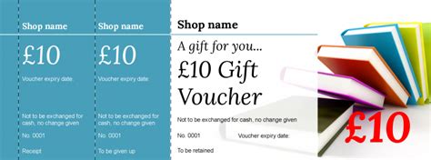 Voucher design - Book Token Gift Vouchers Template - Performance Ticket ...