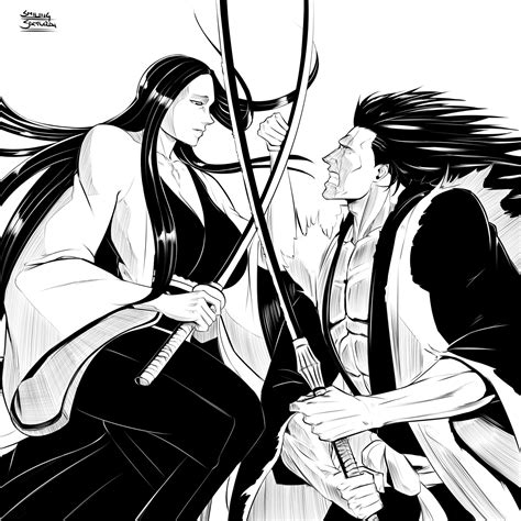 Yachiru Unohana vs Kenpachi Zaraki by Smiling Samurai : r/bleach