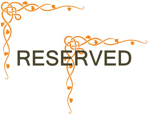 Restaurant reserved Sign | Templates at allbusinesstemplates.com