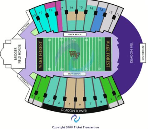 Wake Forest Football Stadium Seating Chart