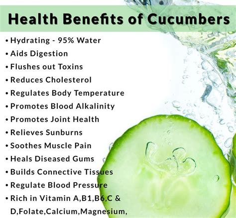 Did you know that #cucumbers regulate #body temperature? | Cucumber health benefits, Health ...