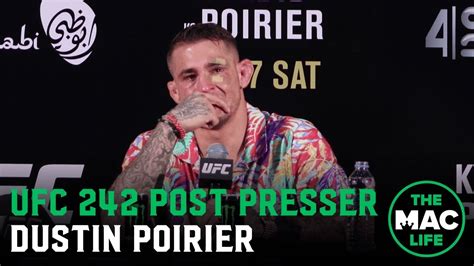 UFC 242 Post-Fight Press Conference: Dustin Poirier - YouTube