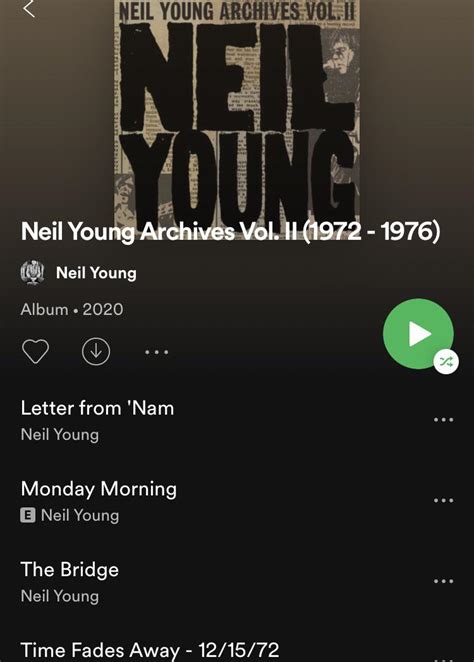 Archives #2 is finally streaming : r/neilyoung