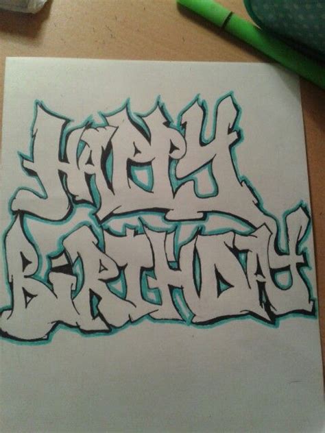 Happy birthday graffiti :) 9/10/14 | Graffiti lettering, Graffiti ...