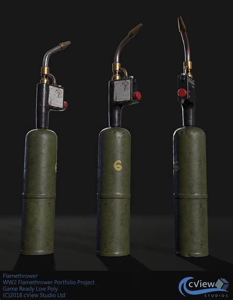 WWII M2-2 Flamethrower — polycount