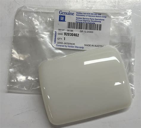 Holden Light Dome Cover VN VP VR VS Interior Lamp Lens Commodore NOS