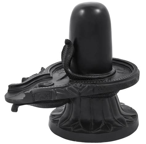 Ritual Shiva Linga Made of Black Marble | Exotic India Art