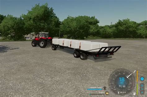 Autoloading Square Bale Trailer v1.0 - FS25 / FS22 Mod