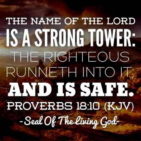 Pin on The name of the Lord is a strong tower. A tower to which we can run