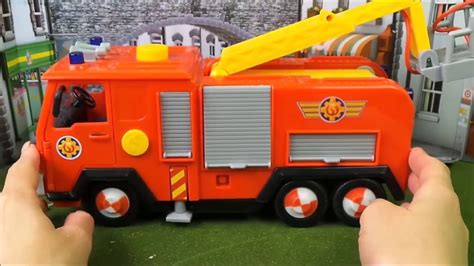 🚨 Fireman Sam Deluxe Jupiter Fire Engine unboxing fun 🚒 - YouTube