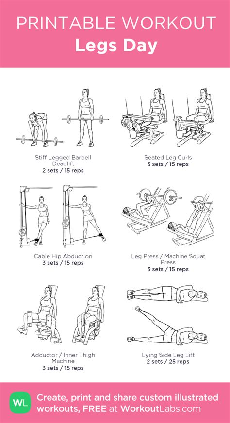 Legs day · free workout by workoutlabs fit – Artofit