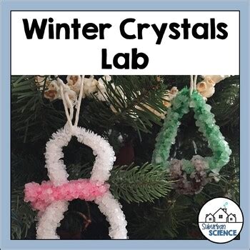 Borax Crystal Ornament Lab - Science Christmas Ornament - Solutions Activity