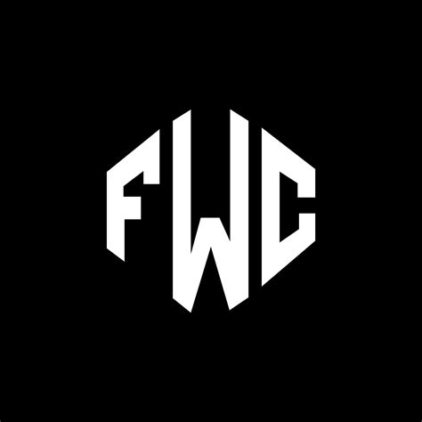 FWC letter logo design with polygon shape. FWC polygon and cube shape ...