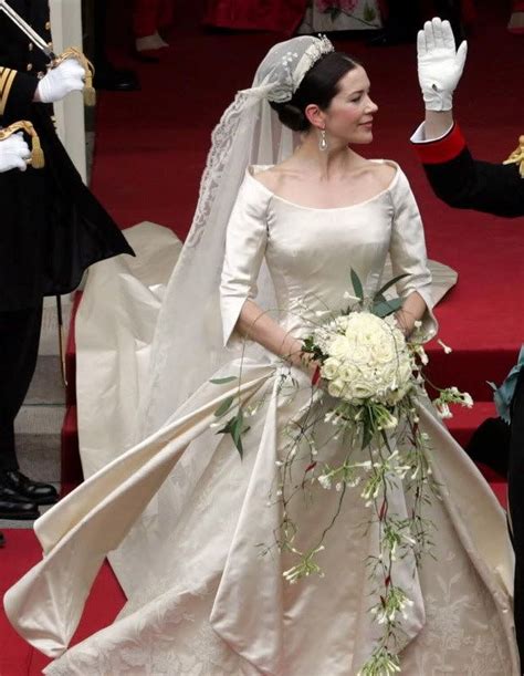 Crown Princess Mary of Denmark during her wedding to the Crown Prince of Denmark - May 14, 2004 ...