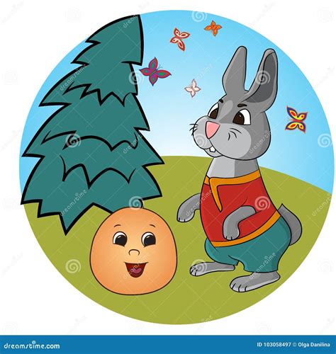 Russian Folk Tale About A Kolobok Cartoon Vector | CartoonDealer.com ...