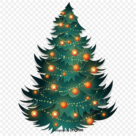 Glowing Tree Vector Hd Images, A Glowing Christmas Tree, Pumpkin, Luminescence, Christmas PNG ...