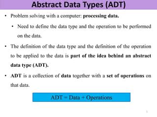 Abstract Data Types | PPT