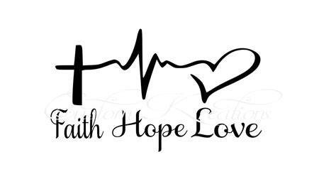 CustomizedByJessica | Faith hope love tattoo, Faith tattoo, Faith hope love