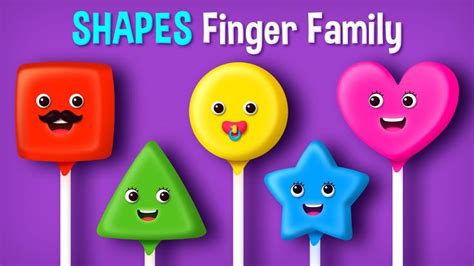 The Finger Family Shapes Nursery Rhyme | Ice Cream and More Finger Family Songs Collection in ...