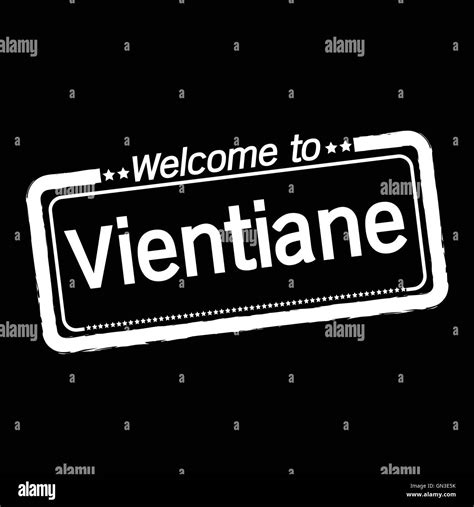 Welcome to Vientiane city illustration design Stock Vector Image & Art ...