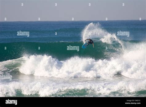 Surfing at Ansteys Beach, Durban, South Africa Stock Photo - Alamy