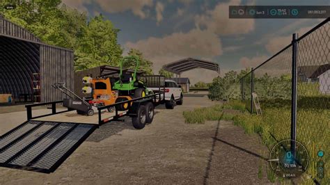 FS22 Big Tex 24ft Lawn Care Trailer v1.0 - FS 22 Trailers Mod Download