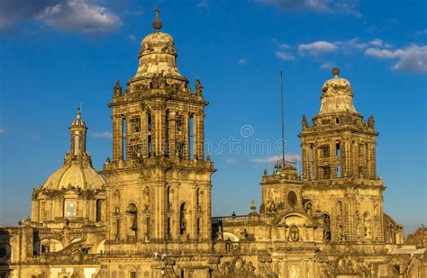 Metropolitan Cathedral Zocalo Mexico City Mexico Stock Photo - Image of ...