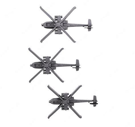 Premium Photo | War helicopter isolated on grey background 3d rendering illustration
