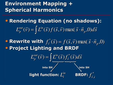 PPT - Fast, Arbitrary BRDF Shading for Low-Frequency Lighting Using ...