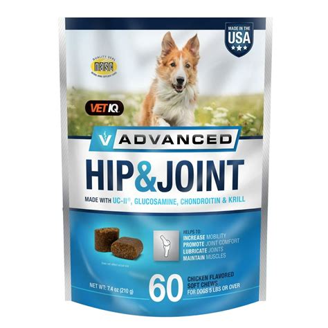 VetIQ Advanced Hip & Joint Supplement for Dogs, 60 count - Walmart.com - Walmart.com