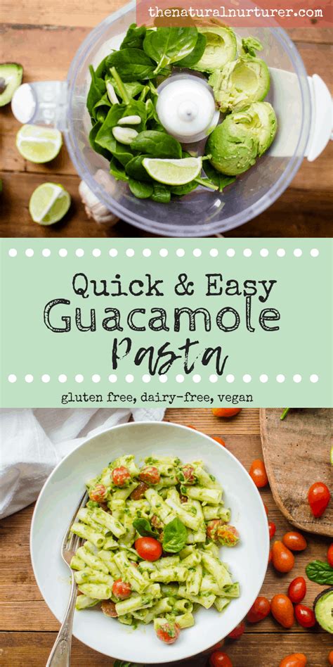 Quick & Easy Guacamole Pasta {gluten free, dairy-free, vegan} - TNN